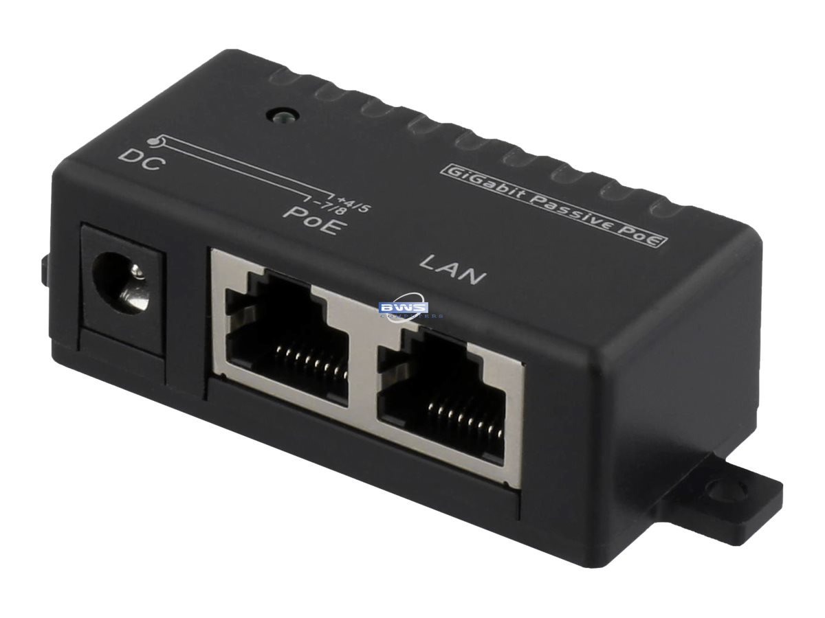 Poe Gigabit Injector For Poe Poe+ 48v 1a - Poe - Bws Computers Aps